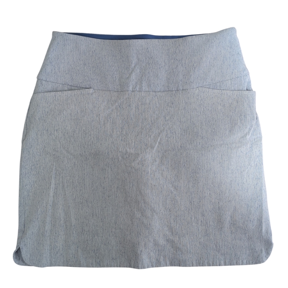 S. C. & Co. Skort, Skirt Shorts, Heathered Blue, Athletic Casual, Size Medium